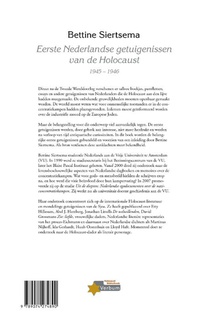 Eerste Nederlandse getuigenissen van de Holocaust, 1945-1946 achterzijde