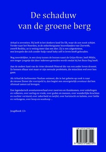 De schaduw van de groene berg achterzijde