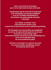 Karmische Psychologie 4: Aarde en Schaduw, Boek 1 achterzijde