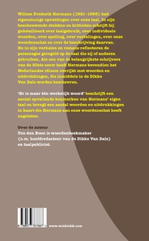 Er is maar één werkelijk woord achterzijde