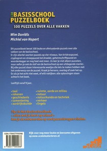 Het basisschool puzzelboek achterzijde
