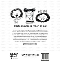 Cartoonmeisjes teken je zo! achterzijde