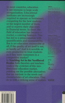 Teaching art in the neoliberal realm achterzijde