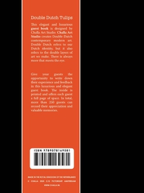 Guestbook Double Dutch Tulips achterzijde