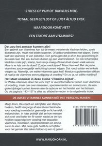 Welke vitamines doen het voor mij? achterzijde