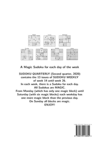 Sudoku quarterly 2020, quarter 2 achterzijde