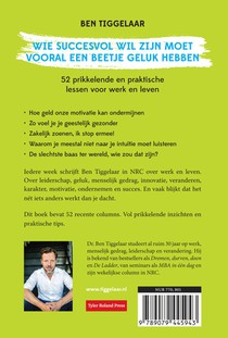 Wie succesvol wil zijn moet vooral een beetje geluk hebben achterzijde