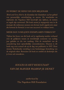 Think and Grow Rich achterzijde