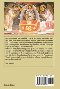 Over de goddelijke liturgie achterzijde