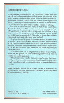Homerische Hymnen achterzijde