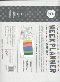Weekplanner voor kids achterkant
