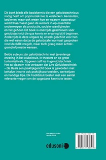 Live geluidstechniek achterzijde