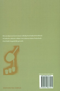 Groot nieuw volledig Oost-Indisch kookboek achterzijde