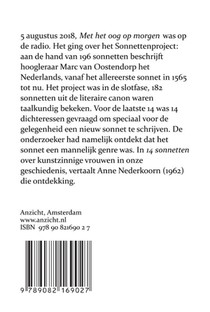 14 sonnetten achterzijde