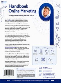 Handboek Online Marketing 9 + bijlagen, cases, AI prompts, oefensysteem achterzijde