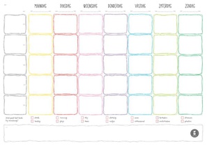 Weekplanner notitieblok achterzijde