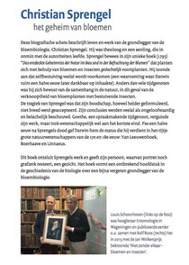 Christian Sprengel achterzijde
