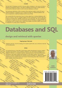 Databases and SQL achterzijde