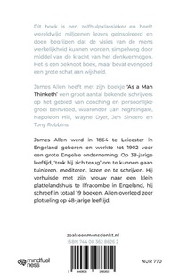 Zoals een mens denkt achterzijde