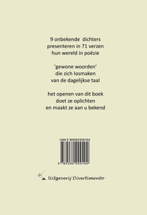 Gedichten van onbekende dichters achterzijde