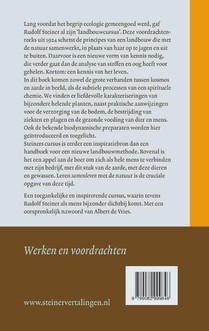Vruchtbare landbouw op biologisch-dynamische grondslag achterzijde