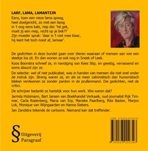 Larf, Lama, Lamantijn achterzijde