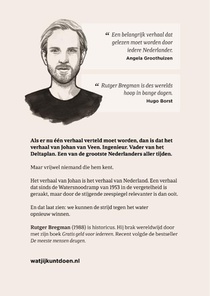 Het water komt achterzijde