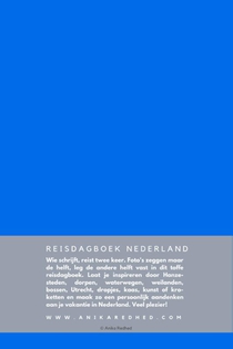 Reisdagboek Nederland achterkant