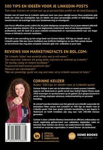 500 tips en ideeën voor je LinkedIn-posts achterzijde