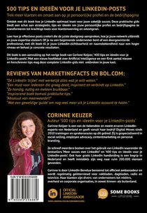 500 tips en ideeën voor je LinkedIn-posts achterkant