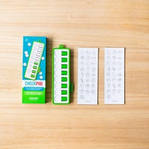 Checkpad groen achterkant