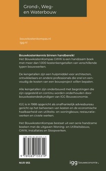 Bouwkostenkompas Grond-, Weg en Waterbouw 2022 achterzijde