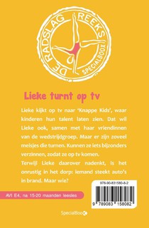 Lieke turnt voor tv achterzijde