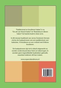 Paddenstoel en bosdieren haken achterzijde