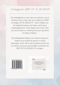 Eetdagboek grip op je gewicht achterzijde