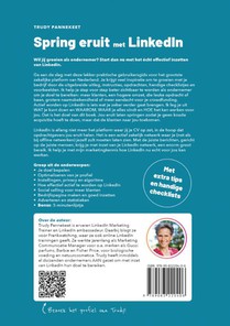 Spring eruit met LinkedIn achterzijde