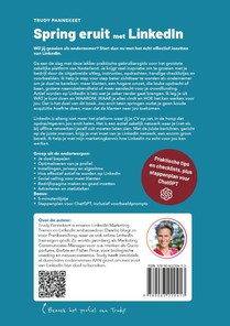 Spring eruit met LinkedIn achterzijde