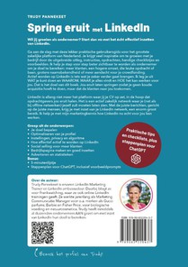 Spring eruit met LinkedIn achterzijde