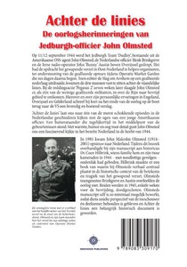 Achter de linies. De oorlogsherinneringen van Jedburgh-officier John Olmsted achterzijde