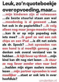 De 75 beste uitspraken over omdenken in opvoeding achterzijde