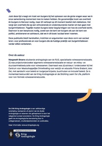 Sociaal leren en actief burgerschap achterzijde