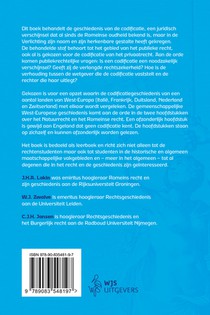 Hoofdstukken uit de Europese codificatiegeschiedenis achterzijde