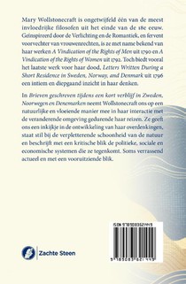 Brieven geschreven tijdens een kort verblijf in Zweden, Noorwegen en Denemarken achterzijde