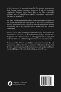 Politicus zonder Partij achterzijde