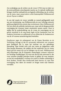 Een Verdediging van de Rechten van de Vrouw achterzijde