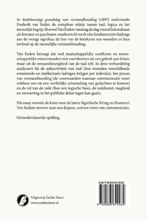 Redekunstige grondslag van verstandhouding achterzijde