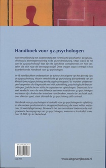 Handboek voor gz-psychologen achterzijde