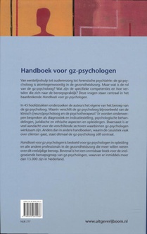 Handboek voor gz-psychologen achterzijde