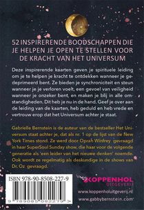 Het Universum staat achter je achterkant