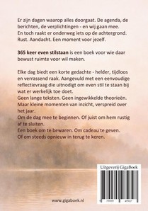365 keer even stilstaan achterzijde